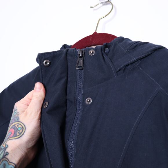 THE NORTH FACE Arctic 2 Down Parka Summit Navy Hooded Zippered Women's M - Picture 12 of 16
